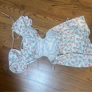 Never worn side cut out mini dress